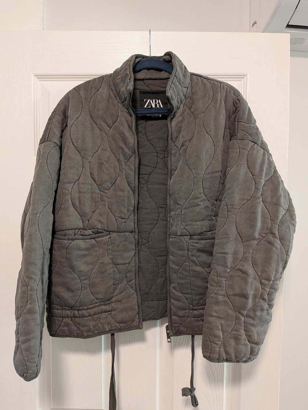 Zara Quilted Drawstring Jacket